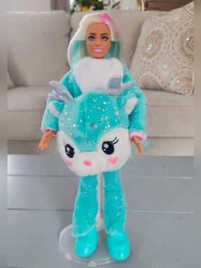 🦌Mattel Barbie Cutie Reveal Advent Calendar Model Articulated Blonde RARE